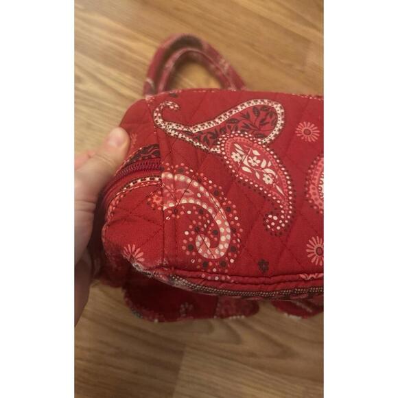 Vera Bradley Shoulder Bag Paisley Mesa Red - Picture 6 of 9